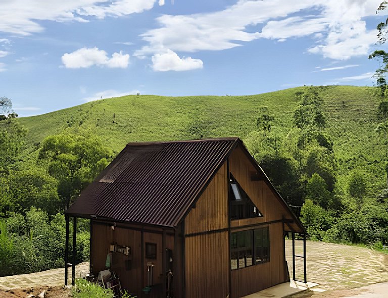 Chalé Alce Negro - Rural Cottage - Serra do Mar