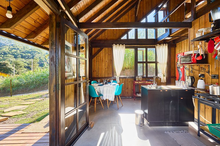 Chalé Alce Negro - Rural Cottage - Serra do Mar